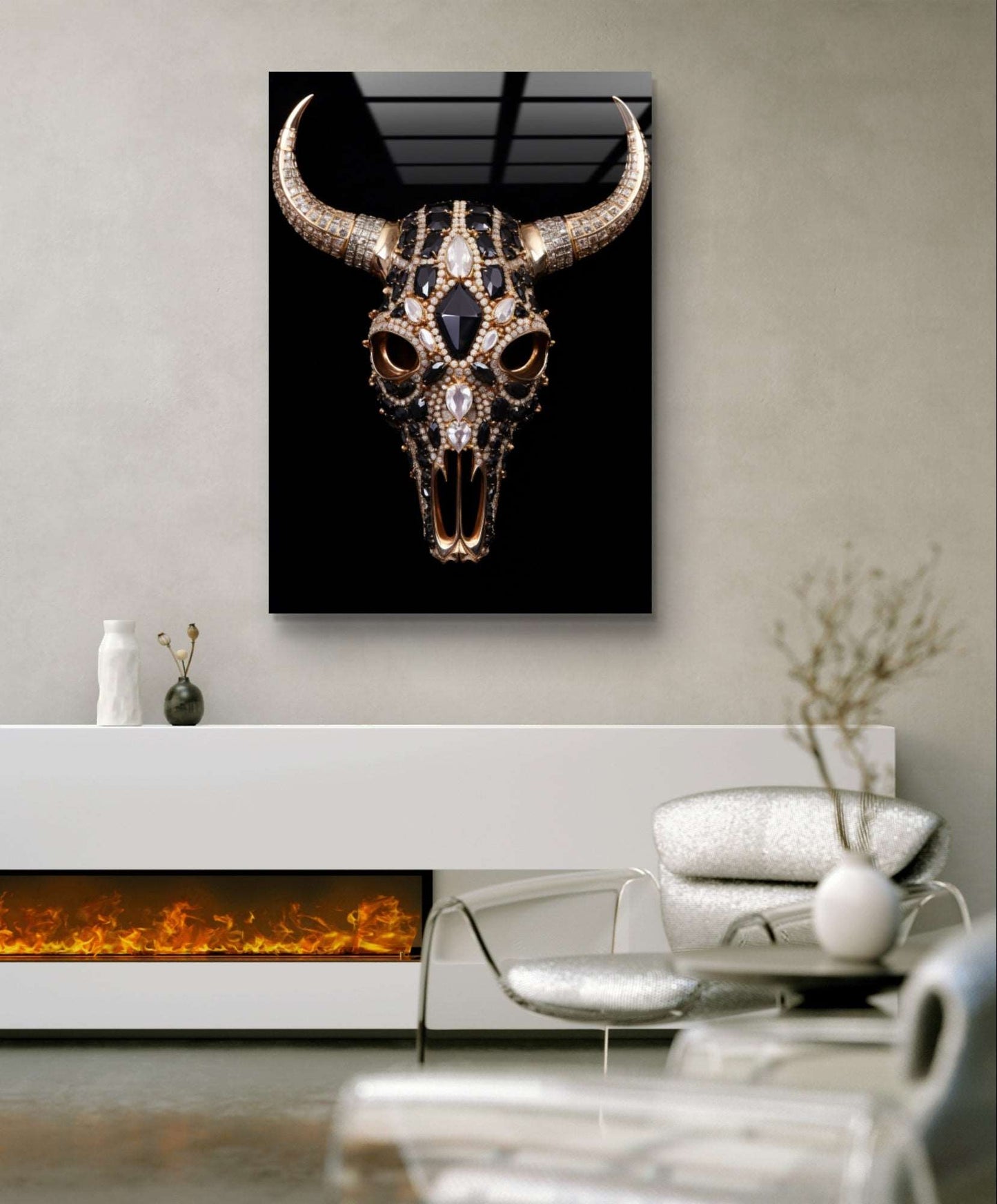 Skull mit Swarovski Steinen