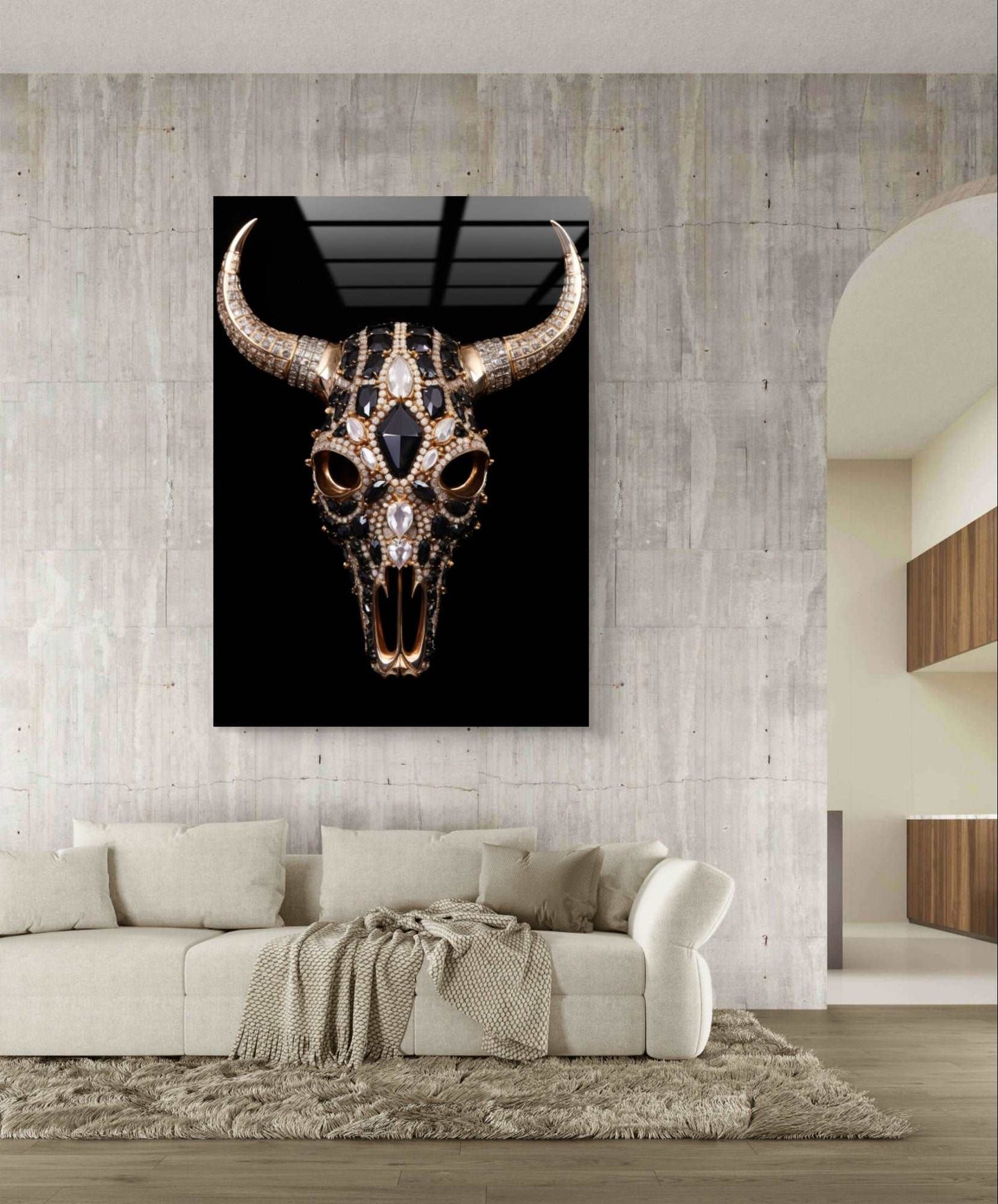 Skull mit Swarovski Steinen