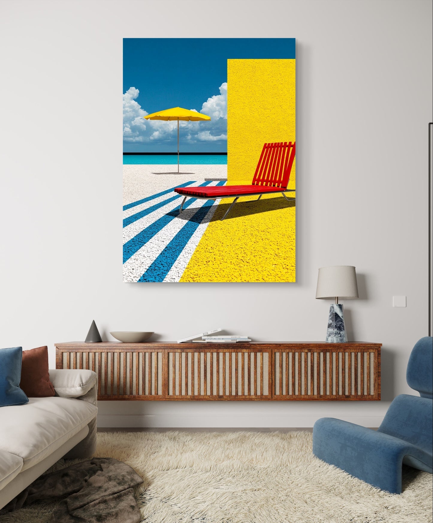 Minimalismus “Sonnenliege am Pool“