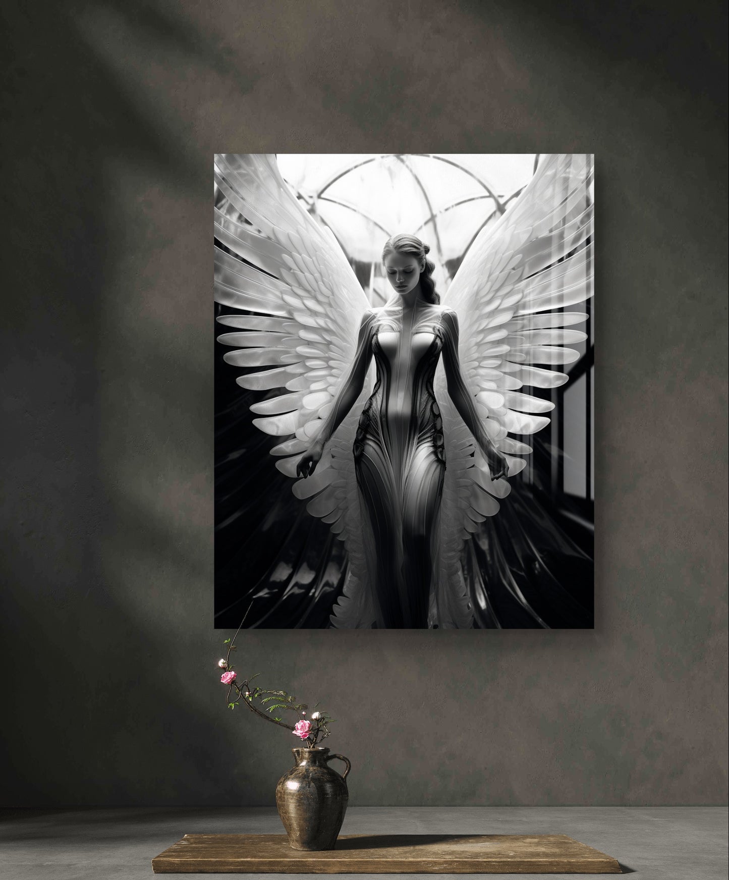 "Angel" – Schwarz-Weiß-Fotografie”