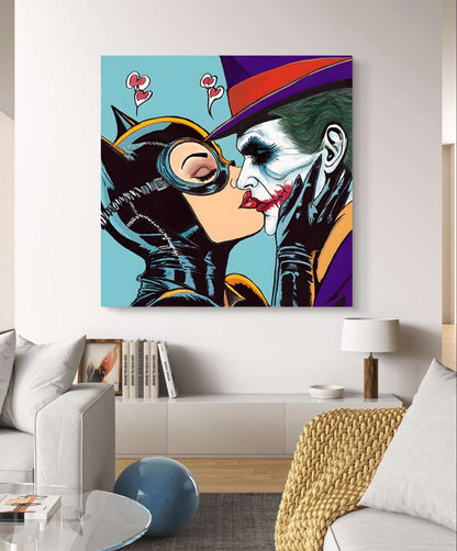 Catwoman and the Joker Pop Art