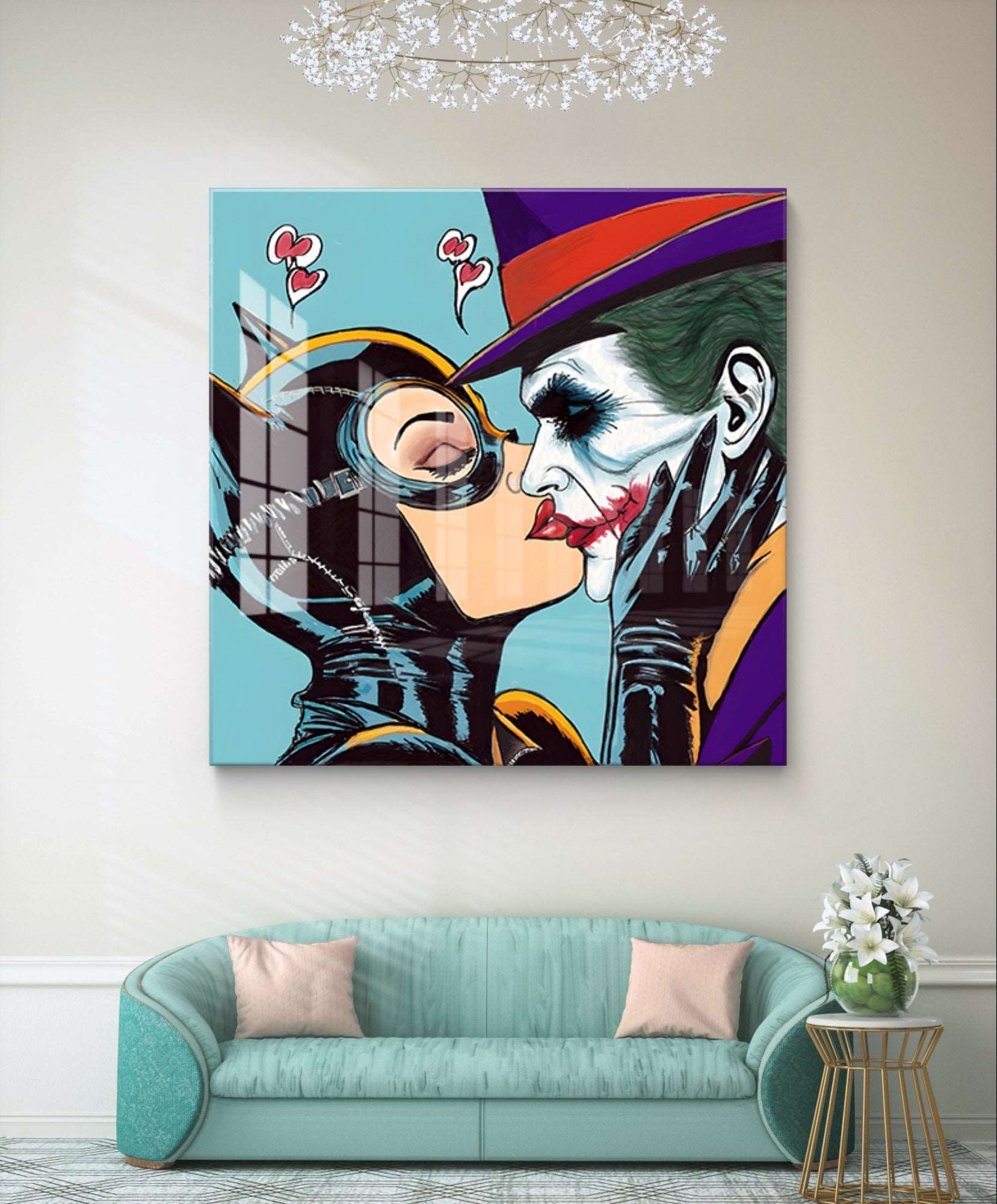 Catwoman and the Joker Pop Art