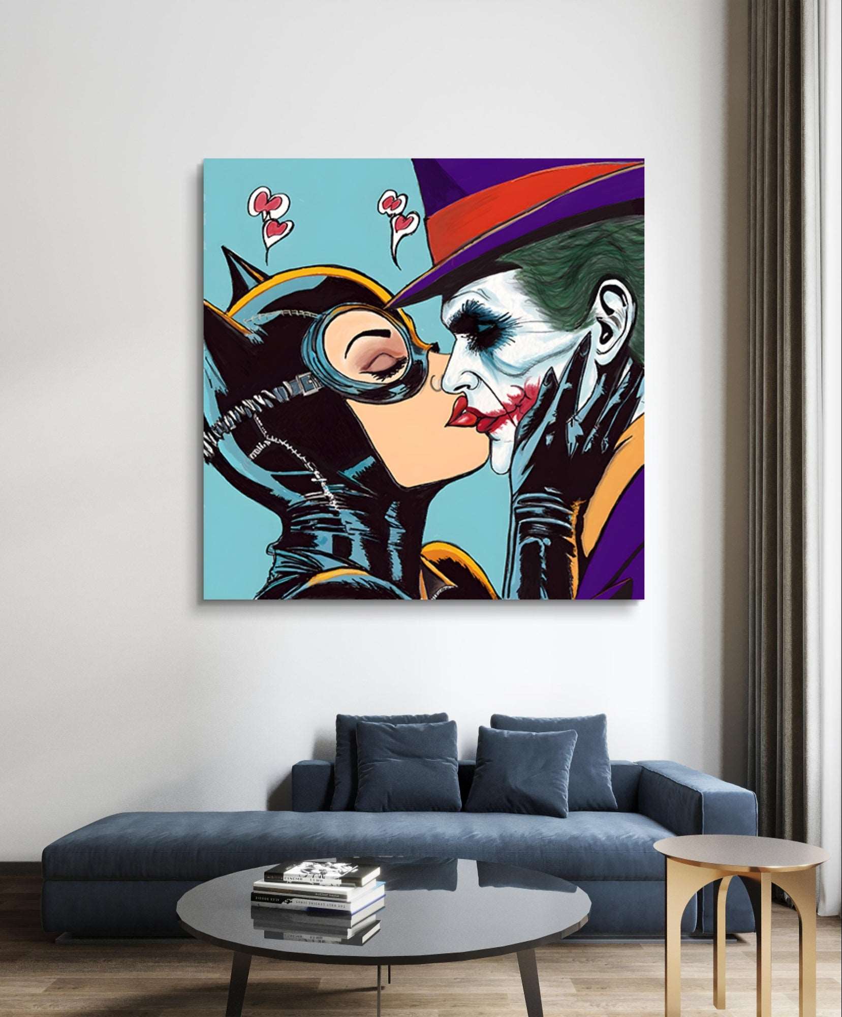 Catwoman and the Joker Pop Art