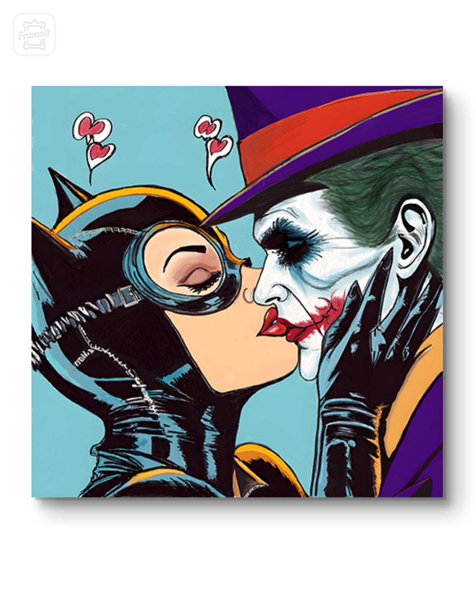 Catwoman and the Joker Pop Art