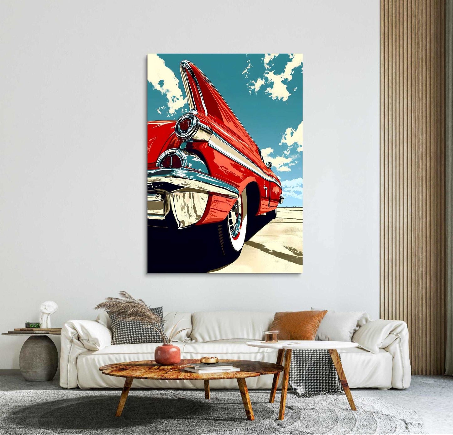 Oldtimer Car Pop Art Stil