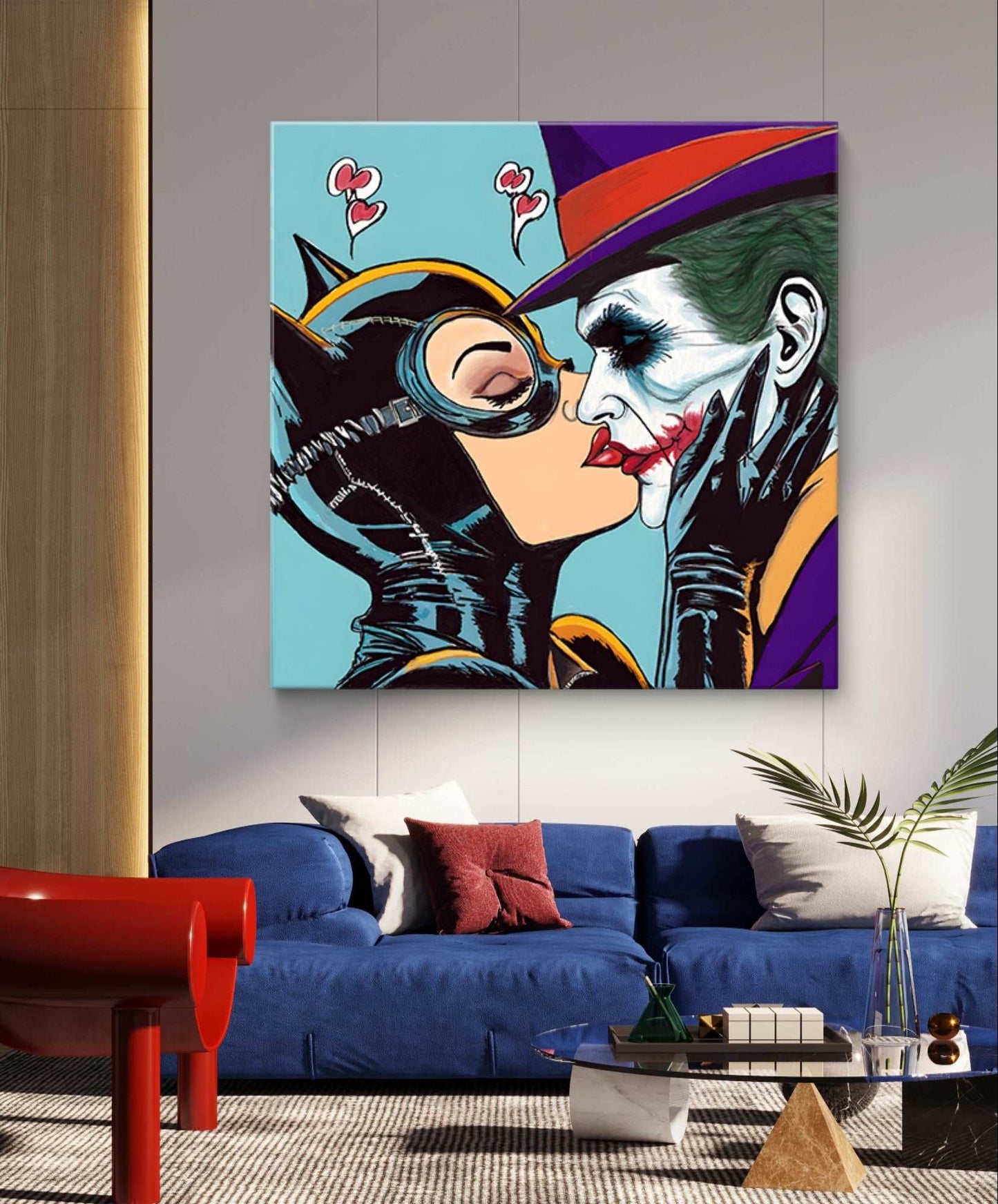 Catwoman and the Joker Pop Art