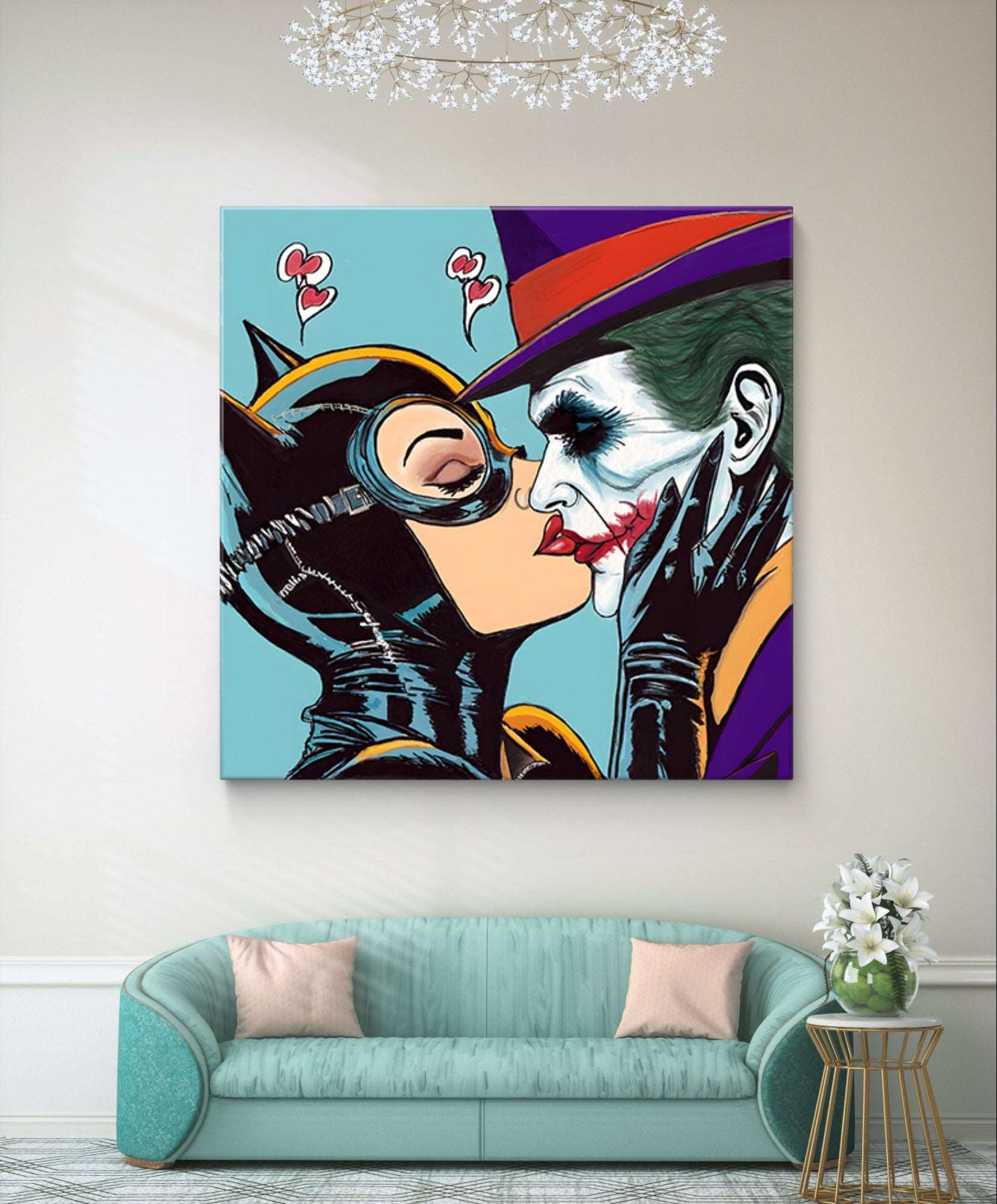 Catwoman and the Joker Pop Art