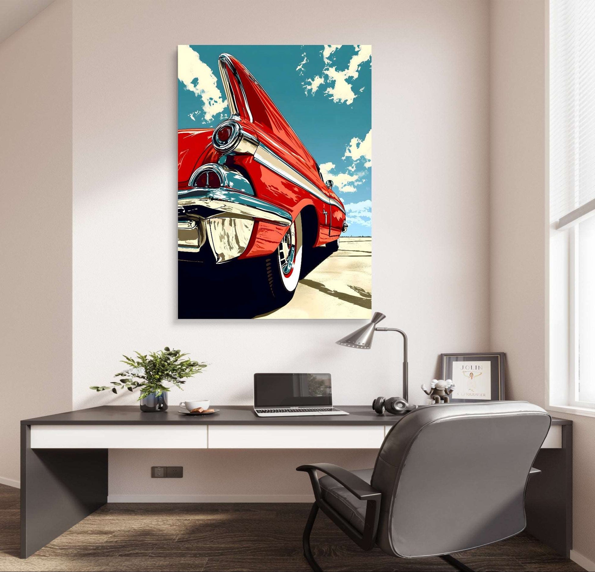 Oldtimer Car Pop Art Stil