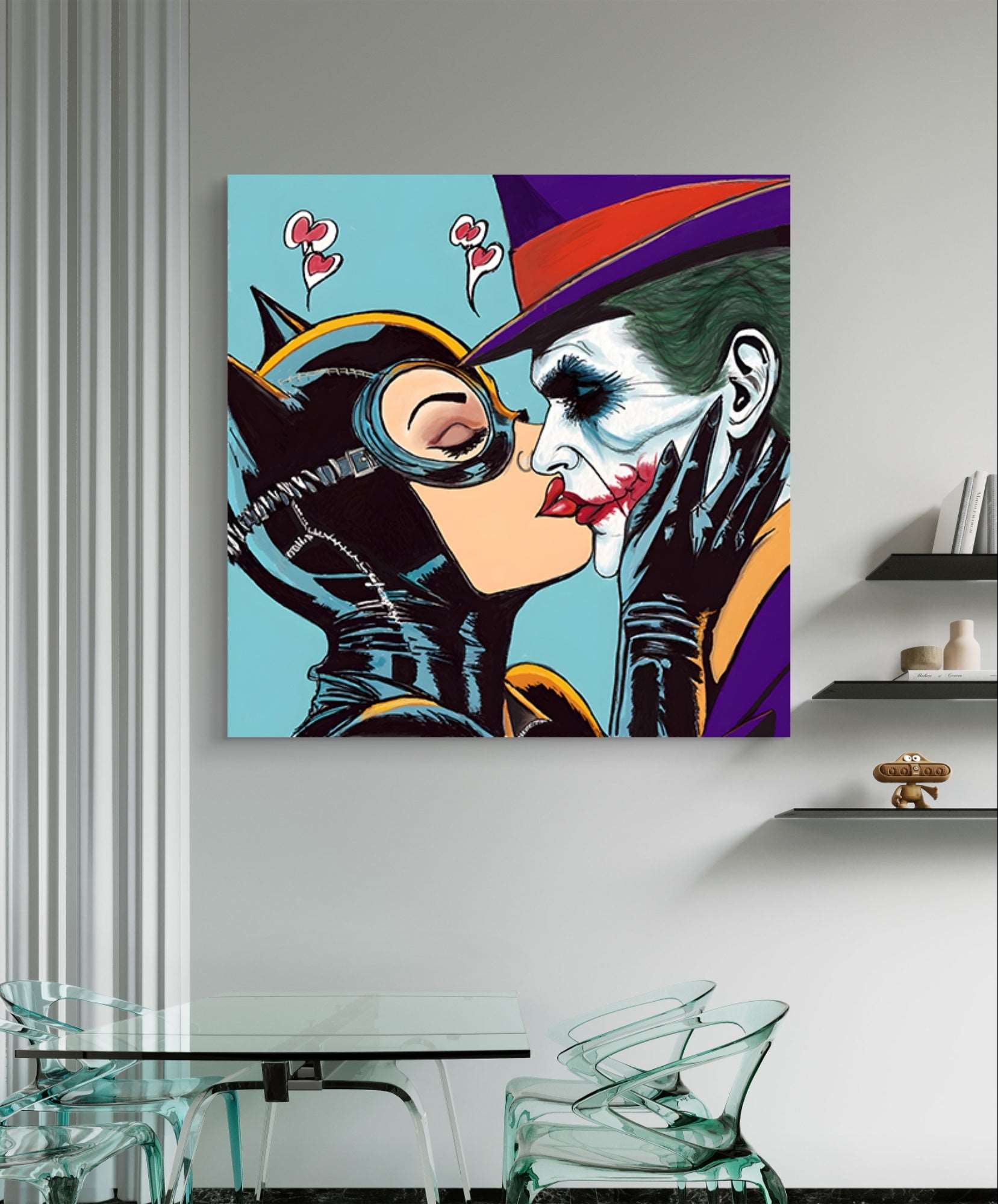 Catwoman and the Joker Pop Art