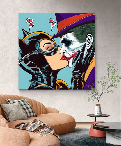 Catwoman and the Joker Pop Art