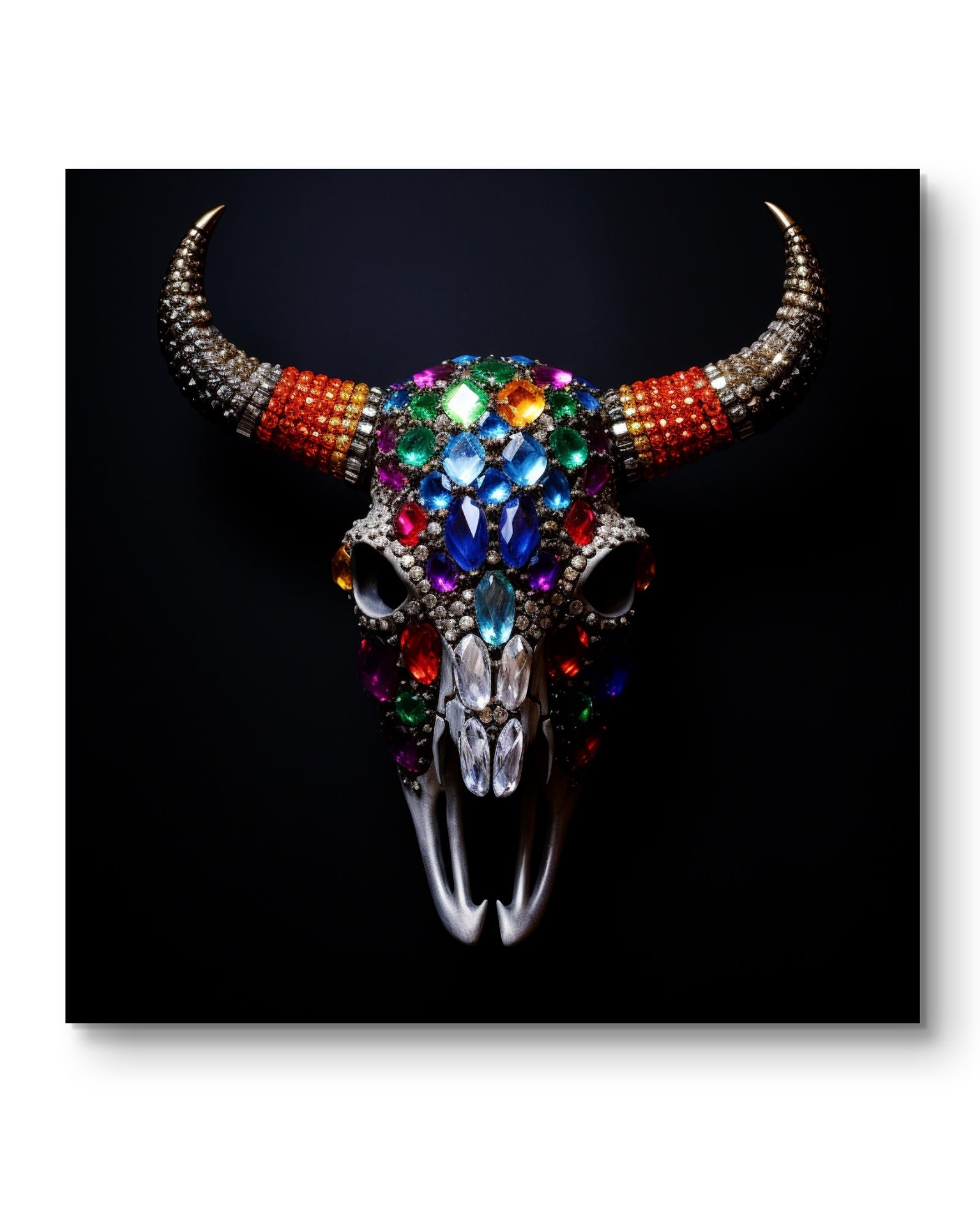 Skull mit Swarovski Steinen - artloving