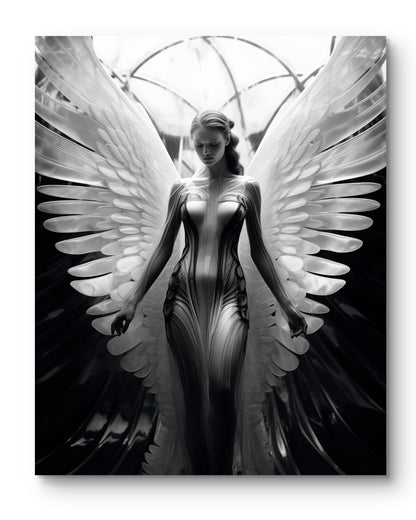 "Angel"  – Schwarz-Weiß-Fotografie”