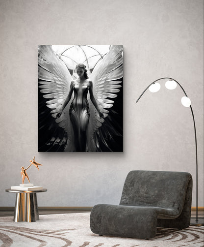 "Angel"  – Schwarz-Weiß-Fotografie”